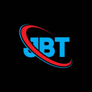JBT logosu. JBT mektubu. JBT harf logosu tasarımı. Çember ve büyük harfli monogram logosuna bağlı JBT logosu. Teknoloji, iş ve emlak markası için JBT tipografisi.