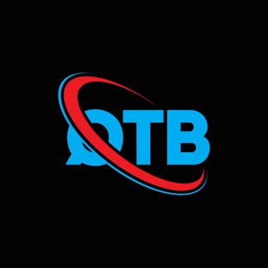 QTB logosu. QTB harfi. QTB harfi logo tasarımı. Çember ve büyük harfli monogram logosuna bağlı baş harfler QTB logosu. Teknoloji, iş ve emlak markası için QTB tipografisi.