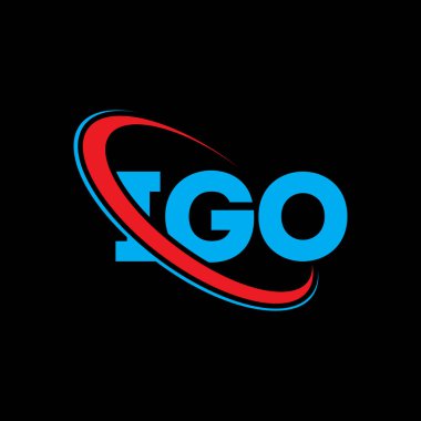 IGO logosu. IGO mektubu. IGO mektup logosu tasarımı. Daireye ve büyük harfli monogram logosuna bağlı ilk IGO logosu. Teknoloji, iş ve emlak markası için IGO tipografisi.