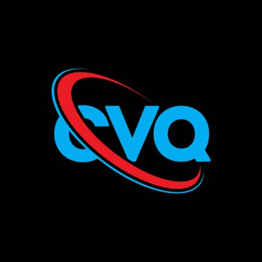 CVQ logosu. CVQ mektubu. CVQ harf logosu tasarımı. Çember ve büyük harfli monogram logosuyla birleştirilmiş CVQ logosu. Teknoloji, iş ve emlak markası için CVQ tipografisi.