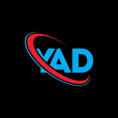YAD logosu. YAD mektubu. YAD mektup logosu tasarımı. Çember ve büyük harfli monogram logosuna bağlı YAD logosu. YAD teknoloji, iş ve emlak markası tipografisi.
