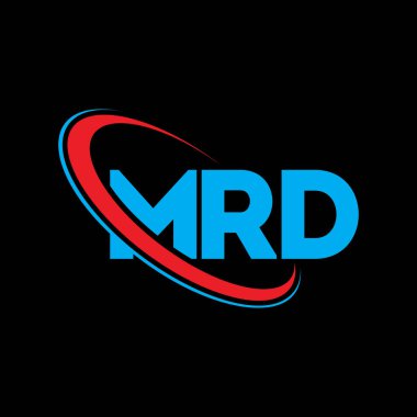 MRD logosu. MRD mektubu. MRD mektup logosu tasarımı. Çember ve büyük harfli monogram logosuna bağlı MRD logosu. Teknoloji, iş ve emlak markası için MRD tipografisi.