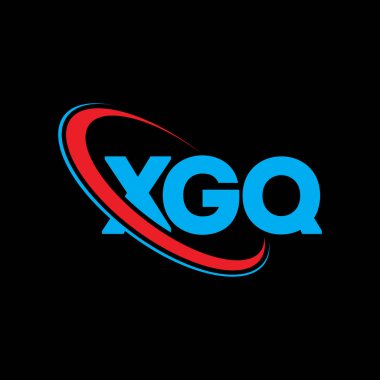 XGQ logosu. XGQ harfi. XGQ harf logosu tasarımı. Çember ve büyük harfli monogram logosuna bağlı XGQ logosu. Teknoloji, iş ve emlak markası için XGQ tipografisi.