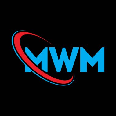 MWM logosu. MWM mektubu. MWM mektup logosu tasarımı. Çember ve büyük harfli monogram logosuna bağlı baş harfler MWM logosu. Teknoloji, iş ve emlak markası için MWM tipografisi.