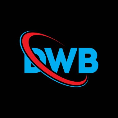 DWB logosu. DWB mektubu. DWB mektup logosu tasarımı. Çember ve büyük harfli monogram logosuna bağlı baş harfler DWB logosu. Teknoloji, iş ve emlak markası için DWB tipografisi.