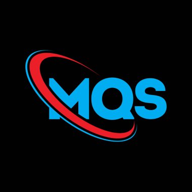 MQS logosu. MQS harfi. MQS harf logosu tasarımı. Çember ve büyük harfli monogram logosuna bağlı baş harfler. Teknoloji, iş ve emlak markası için MQS tipografisi.