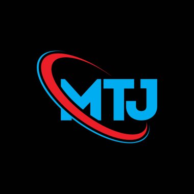 MTJ logosu. MTJ mektubu. MTJ mektup logosu tasarımı. Çember ve büyük harfli monogram logosuna bağlı baş harfler MTJ logosu. Teknoloji, iş ve emlak markası için MTJ tipografisi.