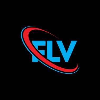 FLV logosu. FLV mektubu. FLV harf logosu tasarımı. Çember ve büyük harfli monogram logosuna bağlı FLV logosu. Teknoloji, iş ve emlak markası için FLV tipografisi.