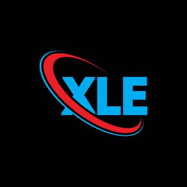 XLE logosu. XLE harfi. XLE harfli logo tasarımı. Çember ve büyük harfli monogram logosuna bağlı XLE logosu. Teknoloji, iş ve emlak markası için XLE tipografisi.