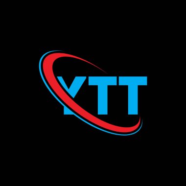 YTT logosu. YTT mektubu. YTT harf logosu tasarımı. Çember ve büyük harfli monogram logosuna bağlı baş harfler YTT logosu. Teknoloji, iş ve emlak markası için YTT tipografisi.