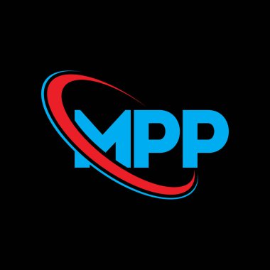 MPP logosu. MPP harfi. MPP harf logosu tasarımı. Çember ve büyük harfli monogram logosuna bağlı MPP logosu. Teknoloji, iş ve emlak markası için MPP tipografisi.