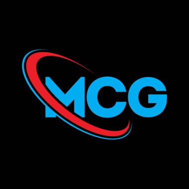 MCG logosu. MCG mektubu. MCG harf logosu tasarımı. Çember ve büyük harfli monogram logosuna bağlı baş harfler. Teknoloji, iş ve emlak markası için MCG tipografisi.