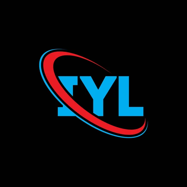 Logo Iyl List Iyl Projekt Logo Litery Iyl Inicjały Iyl — Wektor stockowy