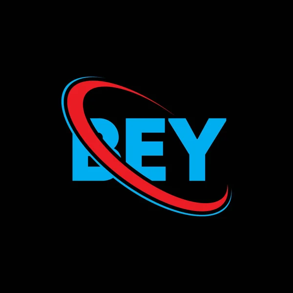 Λογότυπο Bey Βασικό Γράμμα Σχεδιασμός Λογότυπου Βασικά Γράμματα Αρχικό Λογότυπο — Διανυσματικό Αρχείο