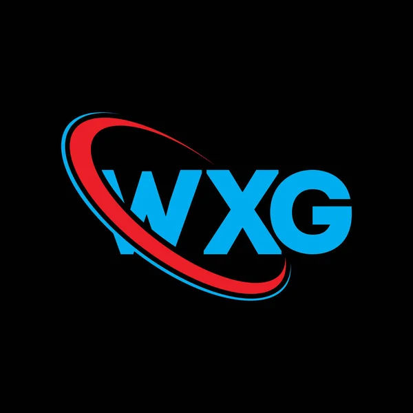 Logo Wxg Lettera Wxg Design Del Logo Della Lettera Wxg — Vettoriale Stock