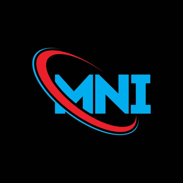 Logo Mni Lettre Inm Mni Lettre Logo Design Initiales Logo — Image vectorielle