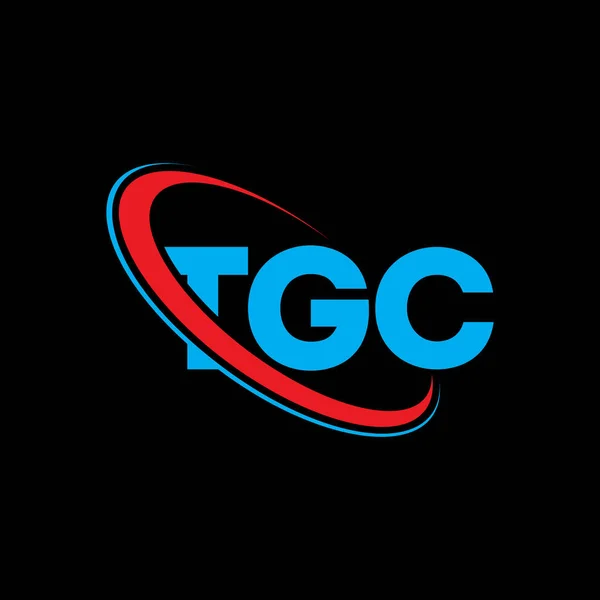 Logo Tgc Lettre Tgc Tgc Lettre Logo Design Initiales Logo — Image vectorielle