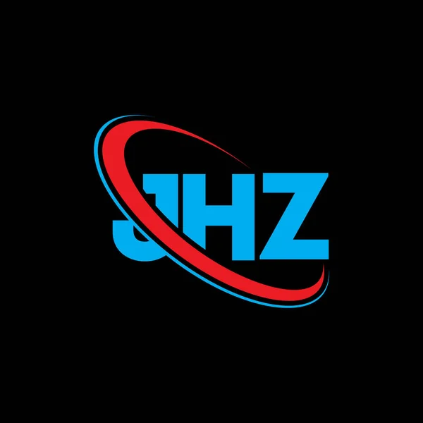 Jhz Logo Jhz Brief Jhz Buchstabe Logo Design Initialen Jhz — Stockvektor