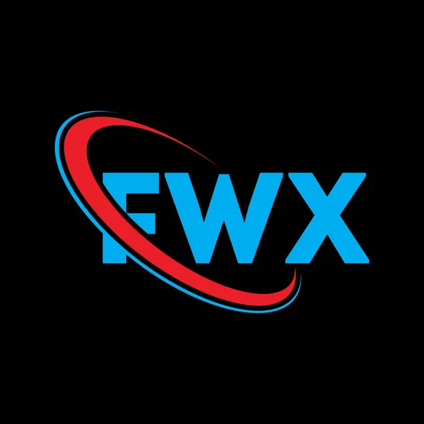 Logo Fwx Lettera Fwx Design Del Logo Della Lettera Fwx — Vettoriale Stock