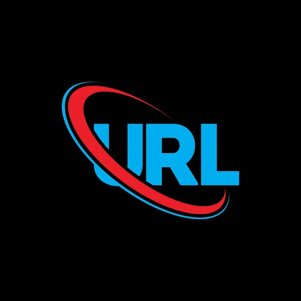 Url Logo Url Letter Url Letter Logo Design Initials Url — Stock Vector
