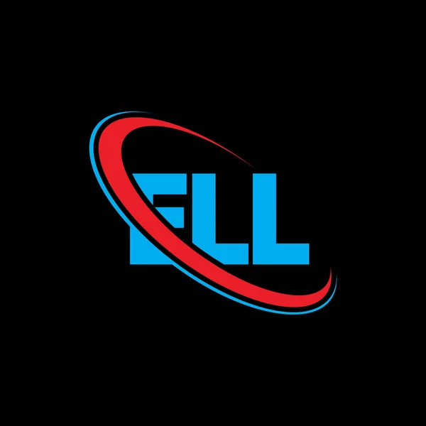 Ell Logo Ell Letter Ell Letter Logo Design Initials Ell — Stock Vector
