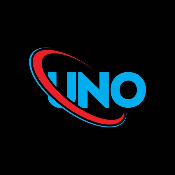 Uno Logotyp Uno Brev Uno Brev Logotyp Design Initialer Uno — Stock vektor