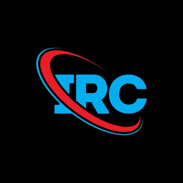 Logo Irc Carta Del Irc Diseño Del Logotipo Letra Irc — Vector de stock