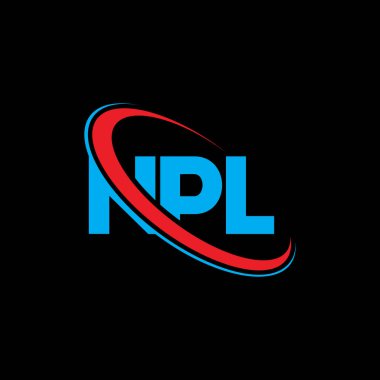 NPL logosu. NPL harfi. NPL harf logosu tasarımı. Çember ve büyük harfli monogram logosuna bağlı baş harfler NPL logosu. Teknoloji, iş ve emlak markası için NPL tipografisi.