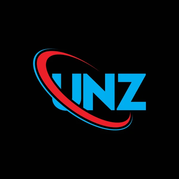 Logo Unz Lettera Unz Design Del Logo Della Lettera Unz — Vettoriale Stock