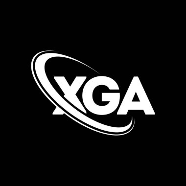 XGA logosu. XGA harfi. XGA harf logosu tasarımı. Çember ve büyük harfli monogram logosuna bağlı XGA logosu. Teknoloji, iş ve emlak markası için XGA tipografisi.