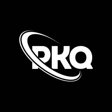 PKQ logosu. PKQ mektubu. PKQ harfi logo tasarımı. Çember ve büyük harfli monogram logosuyla PKQ logosunun baş harfleri. Teknoloji, iş ve emlak markası için PKQ tipografisi.