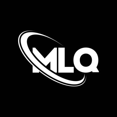 MLQ logosu. MLQ mektubu. MLQ harfli logo tasarımı. Çember ve büyük harfli monogram logosuna bağlı baş harfler. Teknoloji, iş ve emlak markası için MLQ tipografisi.