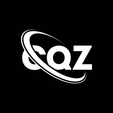 CQZ logosu. CQZ harfi. CQZ harf logosu tasarımı. Çember ve büyük harfli monogram logosuyla birleştirilmiş CQZ logosu. Teknoloji, iş ve emlak markası için CQZ tipografisi.