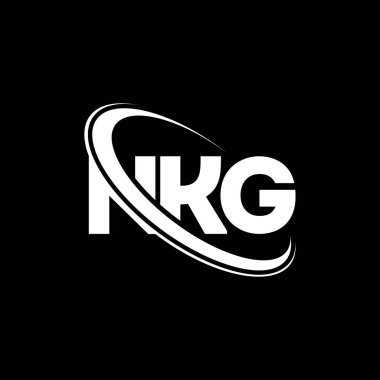 NKG logosu. NKG mektubu. NKG harf logosu tasarımı. Çember ve büyük harfli monogram logosuyla NKG logosunun baş harfleri. Teknoloji, iş ve emlak markası için NKG tipografisi.