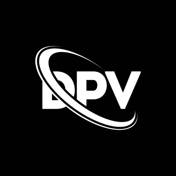 Logotipo Dpv Carta Del Dpv Diseño Del Logotipo Letra Dpv — Archivo Imágenes Vectoriales