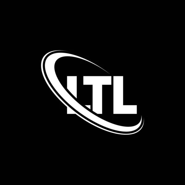 Ltl Logotyp Ltl Brev Logotypdesign För Ltl Brev Initialer Ltl — Stock vektor