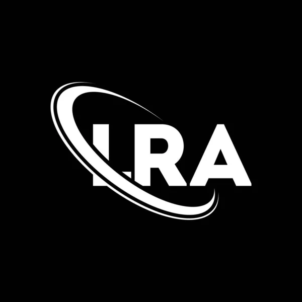 Logo Lra List Lra Projekt Logo Litery Lra Inicjały Logo — Wektor stockowy