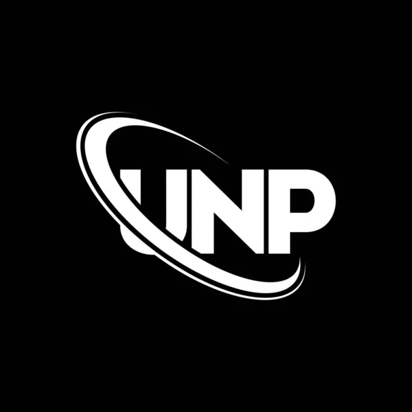 Unp Logo Unp Letter Unp Letter Logo Design Initials Unp — Stock Vector