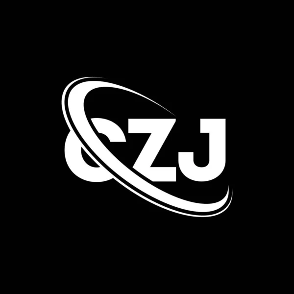 Czj Logo Czj Brief Czj Buchstabe Logo Design Initialen Czj — Stockvektor