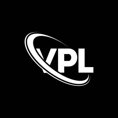 VPL logosu. VPL mektubu. VPL harf logosu tasarımı. Çember ve büyük harfli monogram logosuna bağlı baş harfler VPL logosu. Teknoloji, iş ve emlak markası için VPL tipografisi.
