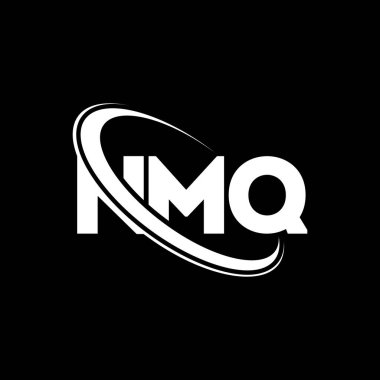 NMQ logosu. NMQ mektubu. NMQ harfi logo tasarımı. Çember ve büyük harfli monogram logosuna bağlı baş harfler NMQ logosu. Teknoloji, iş ve emlak markası için NMQ tipografisi.