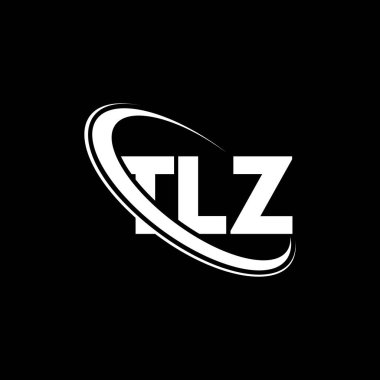 TLZ logosu. TLZ harfi. TLZ harf logosu tasarımı. Çember ve büyük harfli monogram logosuna bağlı baş harfler TLZ logosu. Teknoloji, iş ve emlak markası için TLZ tipografisi.