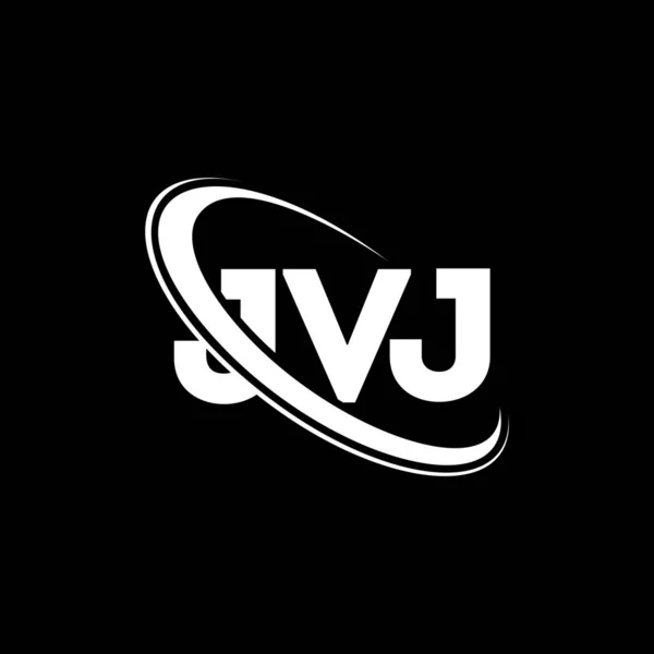 Jvj Logo Jvj Brief Jvj Letter Logo Design Initialen Jvj — Stockvektor