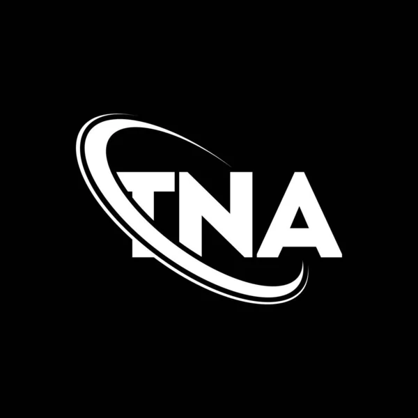 Logo Tna Tna Dopis Tna Písmeno Logo Design Iniciály Logo — Stockový vektor