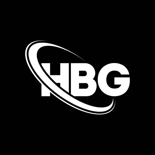Logo Hbg Carta Hbg Diseño Del Logotipo Carta Hbg Logotipo — Vector de stock