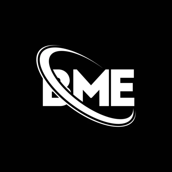 Логотип Листа Bbe Дизайн Логотипу Ініціали Bme Пов Язані Колом — стоковий вектор