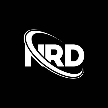 NRD logosu. NRD mektubu. NRD harf logosu tasarımı. Çember ve büyük harfli monogram logosuna bağlı NRD logosu. Teknoloji, iş ve emlak markası için NRD tipografisi.