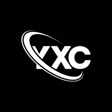 YXC logosu. YXC harfi. YXC harf logosu tasarımı. Çember ve büyük harfli monogram logosuna bağlı baş harfler YXC logosu. Teknoloji, iş ve emlak markası için YXC tipografisi.