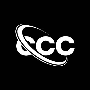 CCC logosu. CCC mektubu. CCC mektup logosu tasarımı. Çember ve büyük harfli monogram logosuna bağlı ilk CCC logosu. Teknoloji, iş ve emlak markası için CCC tipografisi.
