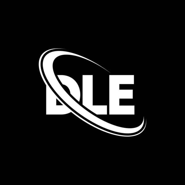 Dle Logo Dle Brief Dle Buchstabe Logo Design Initialen Dle — Stockvektor